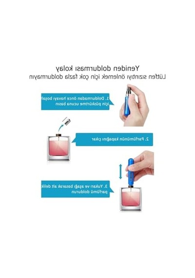 Doldurulabilir Mini Parfüm Şişesi, 5 Ml Kapasiteli, Cep İçin İdeal 0000 Parlak Vernik