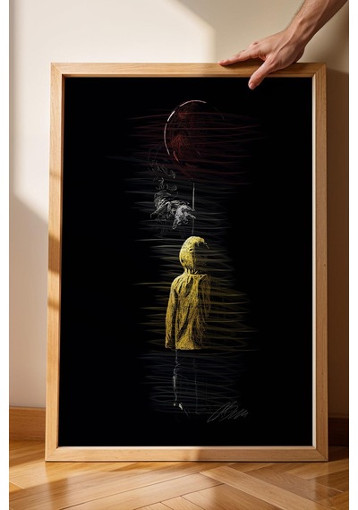 Pennywise It O Çerçeveli Tablo - Estetik Poster
