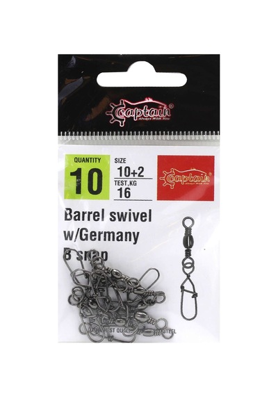 Captain 5022 Germany Klips 10lu Paket Black Nikel Standart - 10+2