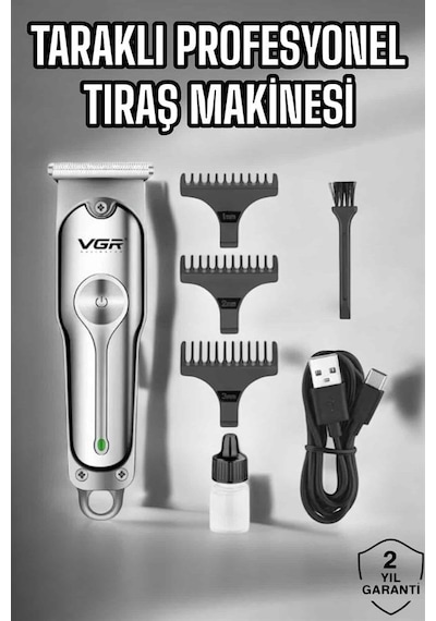 Tıraş Makinesi Paslanmaz Çelik Taraklı Güçlü Motor - Lisinya 1 - 2 Saat