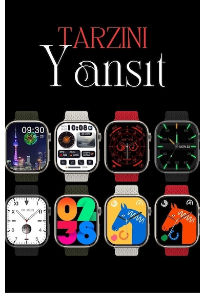 Wearfitpro Wearfit S10 Pro Max 7 Kordonlu Akıllı Kol Saati Miniled Ekran Gri 45mm