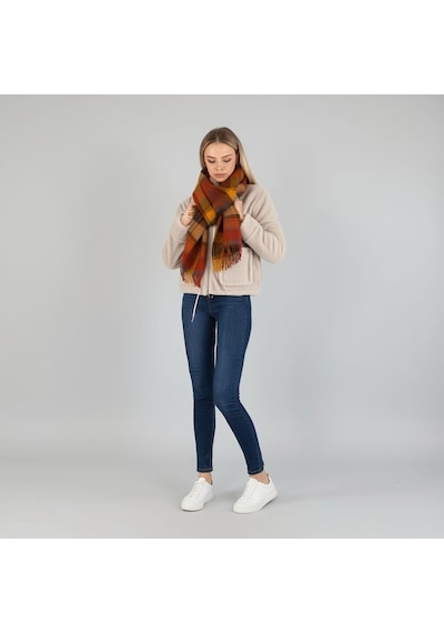 Modeva Global Kadın Kahverengi Düğmeli Cepli Tedy Peluş Mont Bej