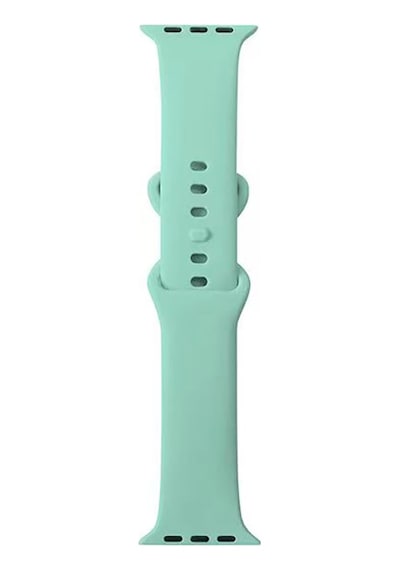 Zore Watch 7 41mm Uyumlu Krd-131 Silikon Kordon Strap Kayış-açık Yeşil