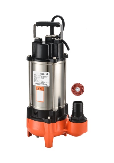 İmpo - Watersound F-2200A  3HP 380 V İthal Kirli Su Açık Fanlı Parçalayıcılı Drenaj Pompası