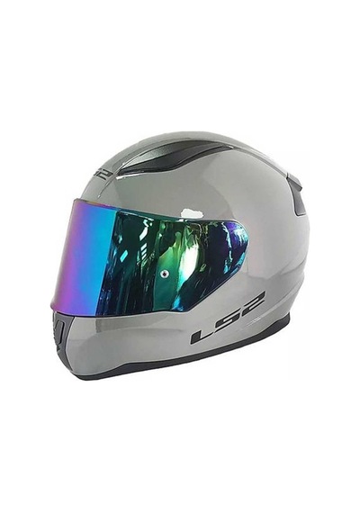 Ls2 Rapid 2 Race Full Face Motosiklet Kaskı Yarış Spoiler + Şeffaf + Gökkuşağı Vizörlü Nardo Gri