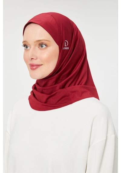 Melodi Scarf Kadın Tesettür Hijab Spor Bone Bordo Bordo