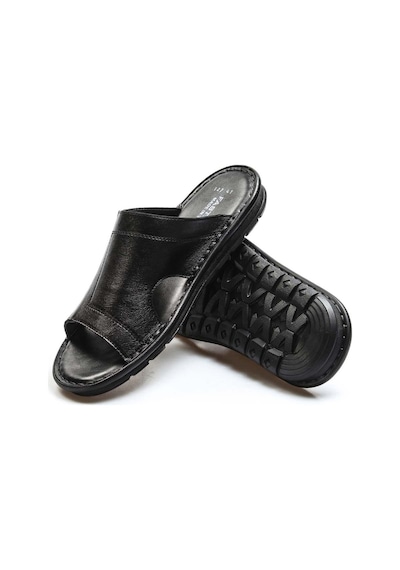 Fast Step Hakiki Deri Erkek Düz Terlik 018ma127-1791 001