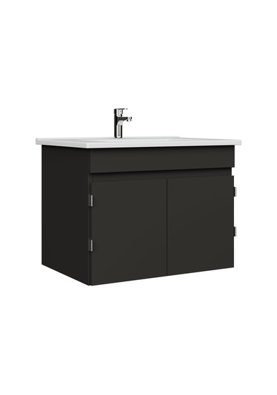 Flexio 65 Cm Kapaklı Katlanabilir Lavabo Dolabı 270 Derece Antrasit Set Flexio 65 Cm Kapaklı Katlanabilir Lavabo Dolabı 270 Derece Antrasit Set