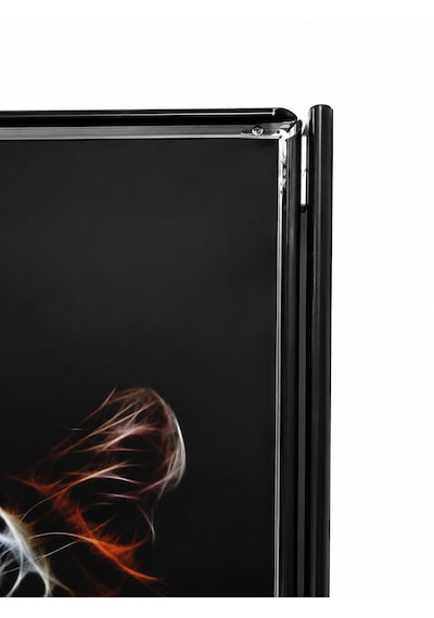 B2 50x70 Cm Siyah Yüksek Alüminyum Tek Taraflı Mobil Kaldırım Reklam Poster Pano