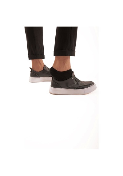 Bamboo Star Bambu Erkek Sneaker Siyah Çorap Dikişsiz Görünmez Bilekte Görünmez Spor Çorap Premium 6'lı Paket
