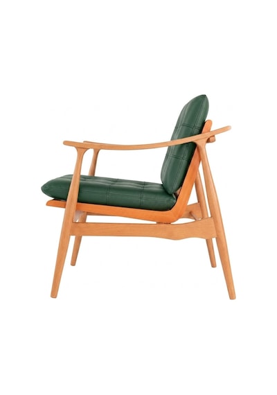 Legno Dual Kolçaklı Ahşap Berjer Natural