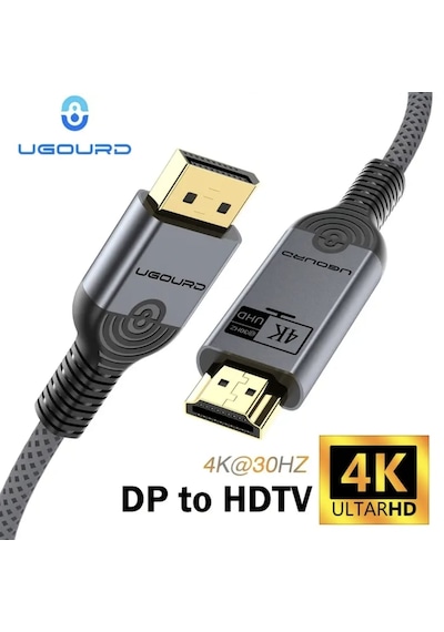 Ugourd 3-metre Displayport To Hdmı Çevirici Kablo 4k Dp To Hdmı