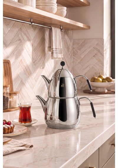 Karaca Powersteel 316+ Ezgi Midi Çaydanlık Takımı 1l & 2,2l Inox