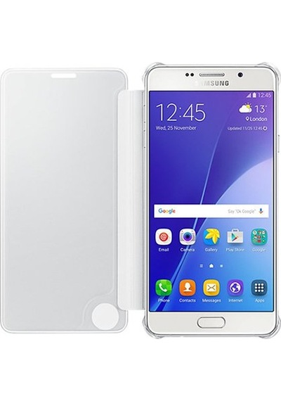 Galaxy A7 2016 A710f İle Uyumlu Clear View Cover Gri Ef-za710csegww Gri