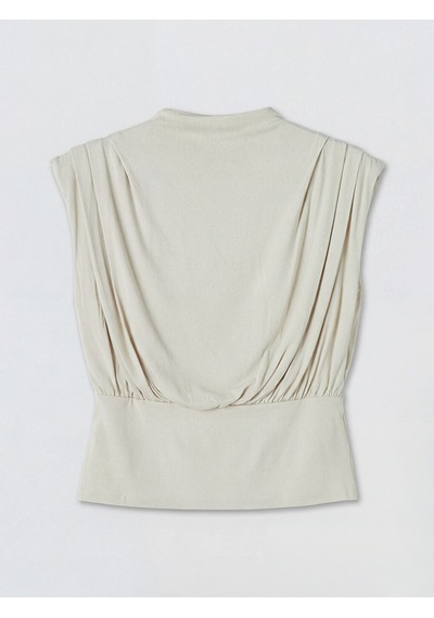 Lcw Vision Bej Dik Yaka Büzgülü Bluz Mock Neck Ruched Blouse