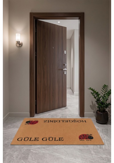 Villadia Home Textile Kapı Önü Paspası Kaymaz Taban Dekoratif Paspas Ev Giriş Antre İç Ve Dış Mekan Paspası 45x70 Cm 24ypycoco