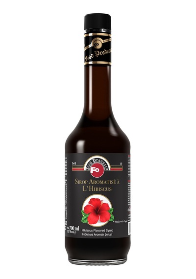 Hibiskus Aromalı Şurup - Şekerli 700 Ml