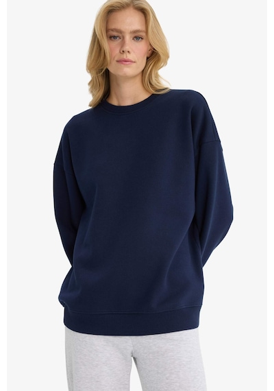 Defacto Oversize Geniş Kalıp Bisiklet Yaka Basic Düz Kalın Sweatshirt F9628ax25aunv251 Lacivert Defacto Oversize Geniş Kalıp Bisiklet Yaka Basic Düz Kalın Sweatshirt F9628ax25aunv251 Lacivert