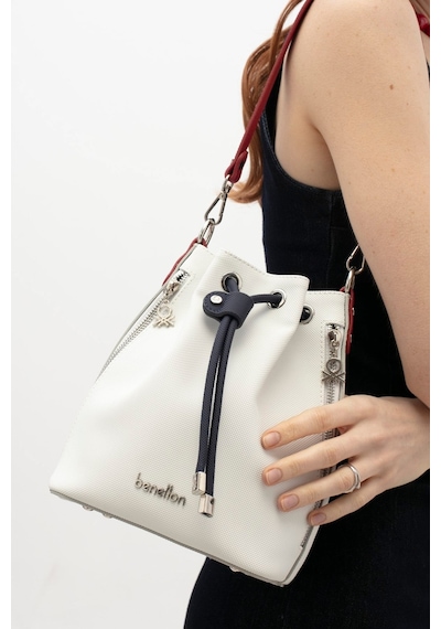 Benetton Kadın Kol Çantası Bnt1815 Beyaz Laci Kırmızı