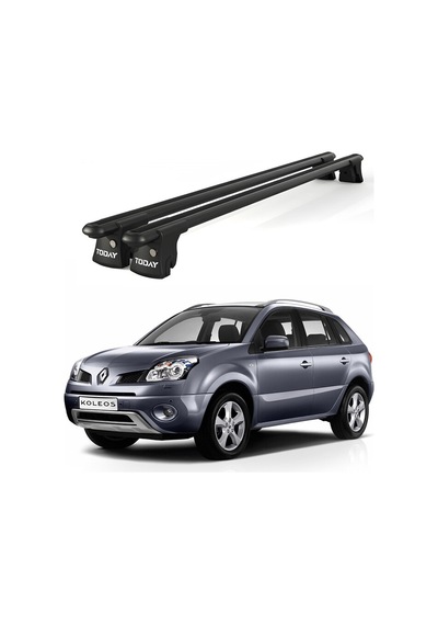 Trio-ı Renault Koleos 2008-2016 Uyumlu Siyah Kilitli Ara Atkı 120cm Port Bagaj Tavan Barı