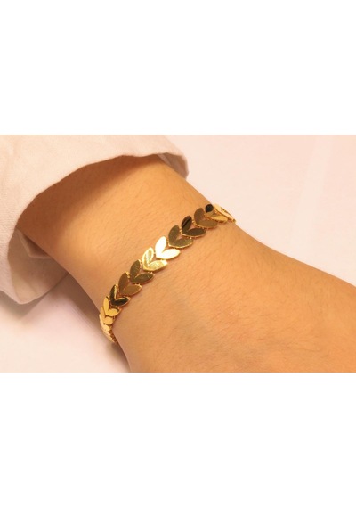 14 Ayar Altın Başak Model Bileklik Sarı Altın 49279367