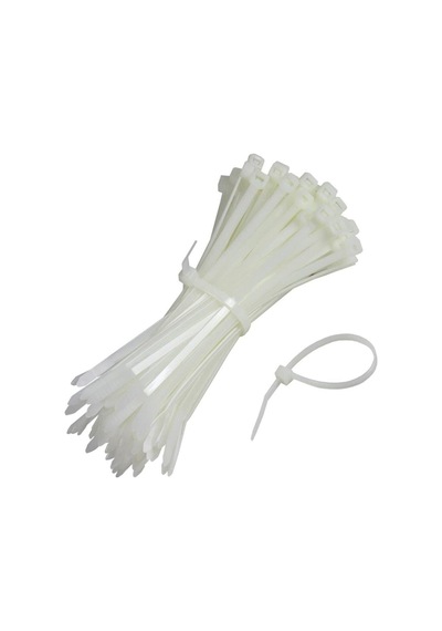 Zenith Kablo Bağı & Plastik Kelepçe & Cırt Kelepçe 3,6x370 Mm Beyaz 100 Adet