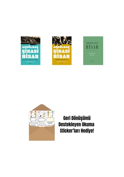 İstanbul Ve Boğaziçi Yazıları + Edebiyat Yazıları 2 + Geçmiş Zaman Fıkraları Ciltli + Okuma Sticker'ları