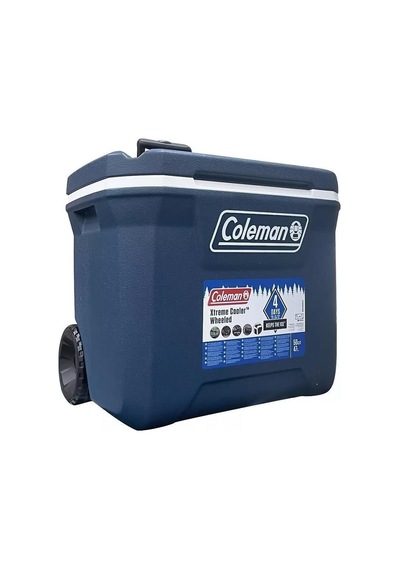 Coleman Xtreme Cooler Wheeled 50 Qt Tekerlekli Soğutucu Buzluk 47 Lt Space Blue Çok Renkli