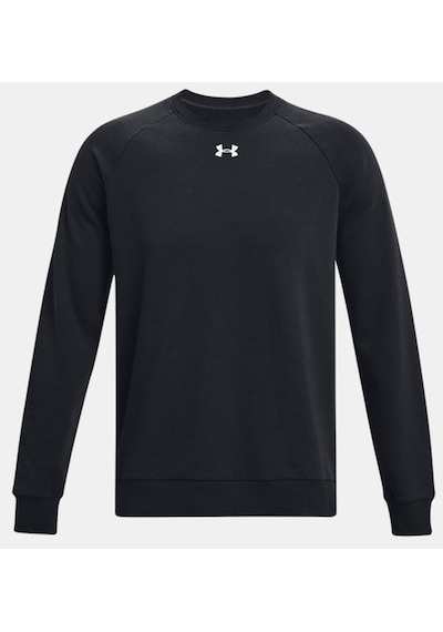 Under Armour Erkek UA Rival Fleece Bisiklet Yaka 1379755-001 Siyah - Beyaz Under Armour Erkek UA Rival Fleece Bisiklet Yaka 1379755-001 Siyah - Beyaz