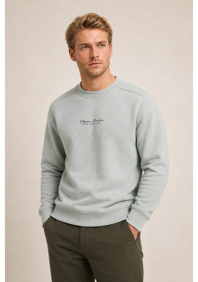 Redline Clavin Erkek Regular Fit Yeni Sezon Pamuklu Sweatshirt Mint
