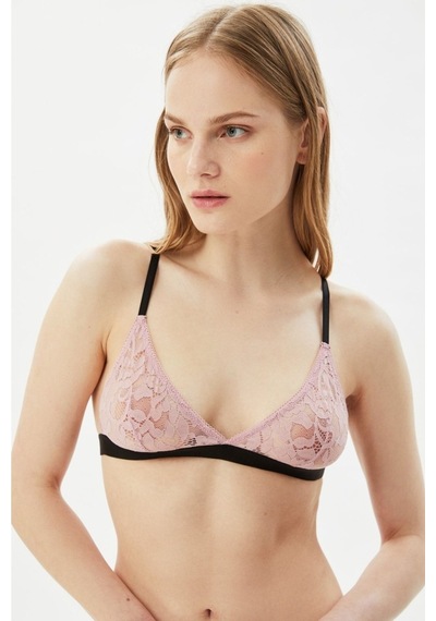 Deep Secret Full Dantel Bralet Siyah