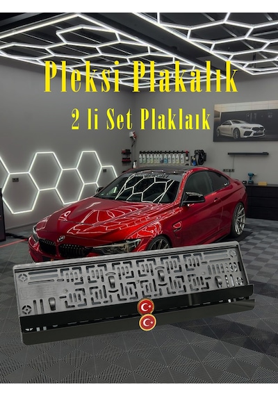 Ayyıldız Bayraklı Pleksi Takmatik Plakalık - 846965112