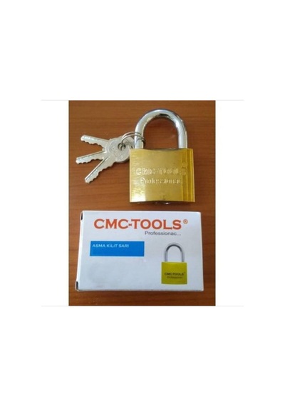 Cmc Sarı Asma Kilit 3 Anahtarlı 38 Mm