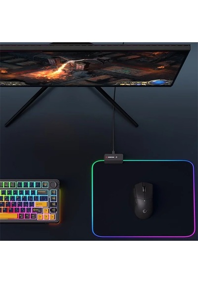 Rampage Mp-23 Blitz M Rgb Ledli 252x328x3 Mm Siyah Oyuncu Mouse Pad