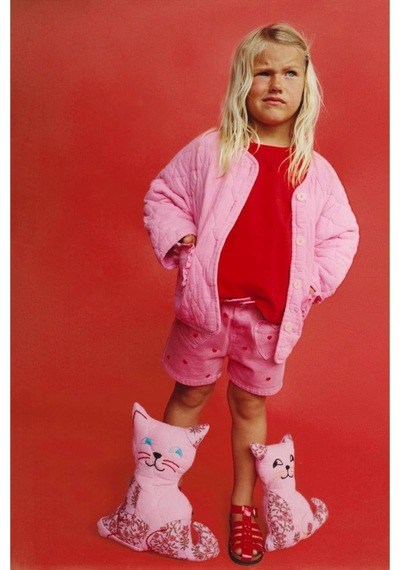 Fleurs Chic Yeni Sezon Fleurs Kids Kapitone Mevsimlik Ceket Pembe