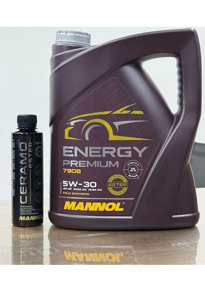 Mannol 5W-30 Energy 7908 Motor Yağı Ve Ceramo Ester 50.000 Km Kalıcı Ultra Performans Katkısı