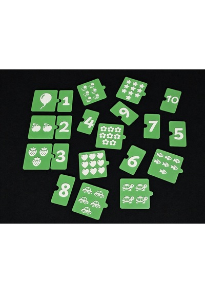 3d Baskı Sayma Ve Eşleştirme Puzzle Kartları - 1den 10a Rakam Ve Nesne Sayma Seti, Erken Matematik Öğretim Materyali