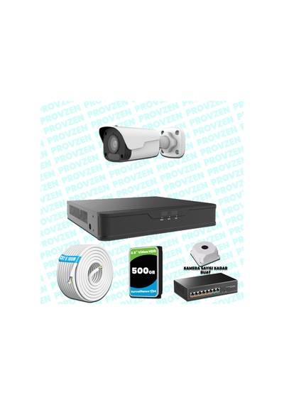Provzen Unv 1 Kameralı Ip Full Hd Güvenlik Kamerası Seti