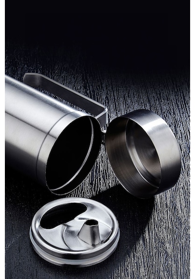 304 Çelik Silver 1000 Ml Yağdanlık Sosluk Ve Sirkelik Cin996by Silver