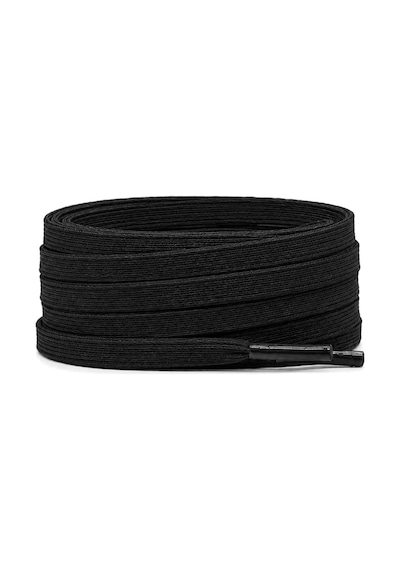 Hapshoe 100 Cm Elastik Lastikli 8 Mm Siyah Ayakkabı Bağcığı