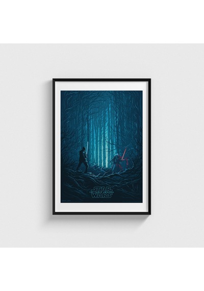 Star Wars: The Force Awakens 2015 Film Posteri Tablo Çerçeveli Poster Duvar Dekorasyonu Siyah Çerçeveli Tablo Siyah Çerçeveli Tablo Dn11d180sıyah