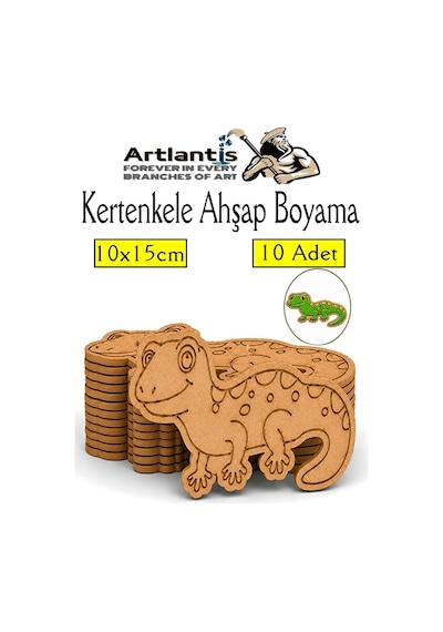 Ahşap Boyama Böcekler 10 Adet 10x15cm Boyama Böcek Figürleri Etkinlik Çocuk Gelişim Motor Beceri Kreş Anasınıfı Sarı