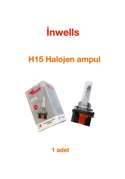 İnwells H15 Halogen Far Ve Sis Ampülü 12v 55w Uzun-gündüz - Park 1 Adet