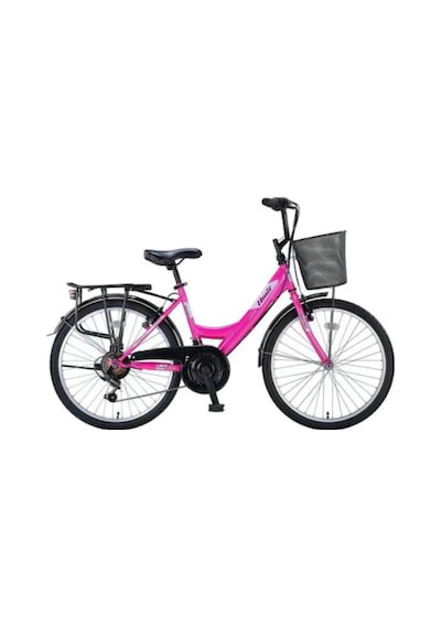 Ümit SAFİRO 2408 Lady 24" Jant 43 CM Kadro 21 Vites Sepetli Şehir Bisikleti