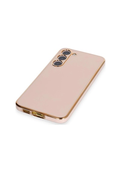 Samsung Galaxy S23 Plus Kılıf Volet Silikon - Pembe Altın