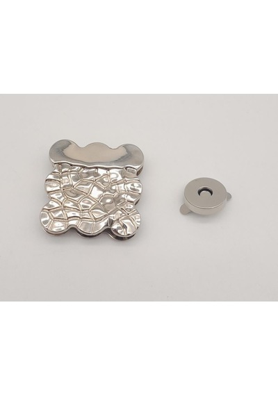 Angel Çanta Aksesuar Gümüş Renk 4.5 Cm Mıknatıslı Kilit