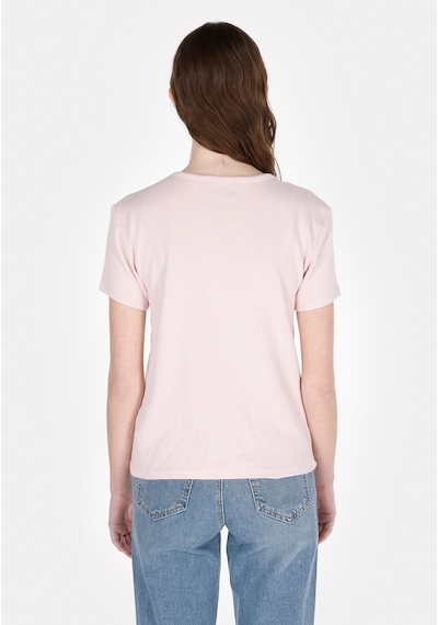 Colin's Colins Slim Fit Kadın Pembe Kısa Kol Tişört Cl1073924 Cl1073924 Q1.v2 Plı Pembe