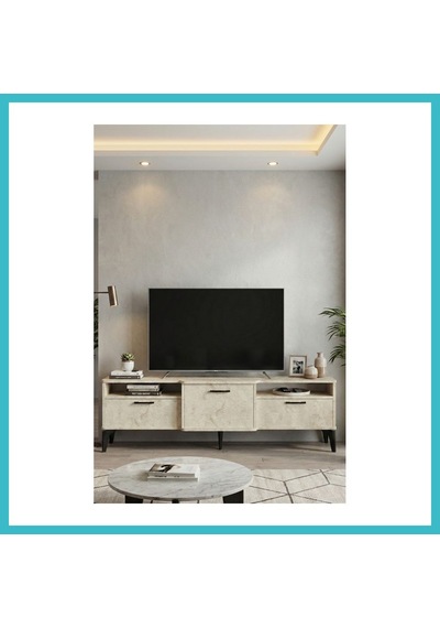 Bezos Mistral Tv Sehpası Suntalam Ekru 160x40 Cm Dfnbez