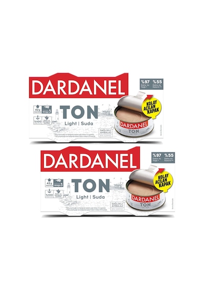 Dardanel Ligtht Ton Balığı 2 x 140 G 2 Adet