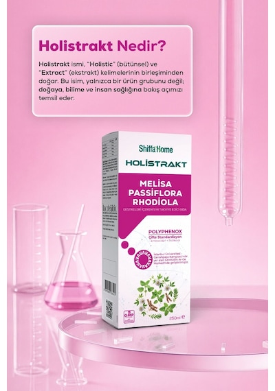 Holistrakt - Melisa, Passiflora Ve Rhodiola İçeren Sıvı Ekstrat 250 Ml
